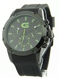 Mens Croton Rubber Chronograph Green Numbers Watch CX328023BKGR