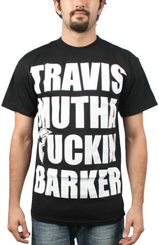 Travis Barker - Mens Travis F-In Barker T-Shirt In Black, Size: Medium, Color: Black