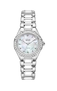 Citizen Women's EW2190-59D The Signature Collection Eco-Drive Octavia Ceramic Diamond Watch