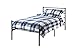 VECELO Platform Twin Metal Bed Frame/Mattress Foundation with Headboard, Box Spring Replacement Twin