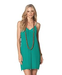 Modest V-neck Short Spaghetti Strap Silk  Dress