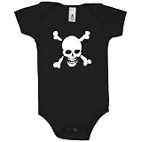 Skull n  Bones White Baby Grow