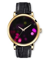 SPRAWL Aanalog Fashion Series Gold Ladies Watches of Genuine Black Leather Strap,Unique Wrist Watch for Women Girls Designed with roses points