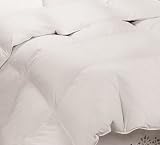 Hollander 250-Thread-Count Cotton Cover White Down Fill, Full/Queen, White