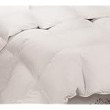 Hollander 250-Thread-Count Cotton Cover White Down Fill, King, White