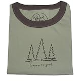 Life is good Men 'Green is good' Good Karma Organic Tshirt
