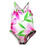 Banana Cabana - Infant Girls One Piece Swimsuit, Pink, Green