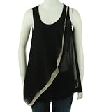 Kensie Scoop Neck Sheer Shirt
