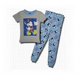 Mickey Mouse "Vintage G" 2 piece pajama for kids in blue.