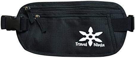 2-in-1 Travel Ninja RFID Money Belt w/ Secret Hidden Back Pocket