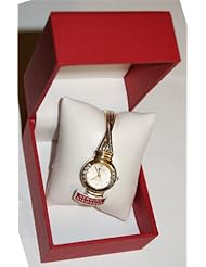 Anne Klein Genuine Diamonds Two Tone Bangle Watch for Women