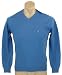 Tommy Hilfiger Mens Long Sleeve Pacific V-Neck Pullover Sweater - XXL - Blue