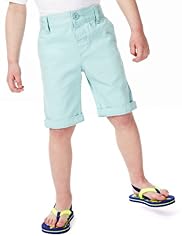Pure Cotton Adjustable Waist Neon Shorts