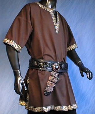 MITTELALTER EDELMANN TUNIKA BURGFEST RITTER GOTHIC GR- M-XXL-1460 baun