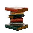 Handmade Book Stack Style Wood End Table