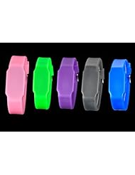 Youyoupifa Purple Silicone LED Wrist Sports Watch(Unisex)