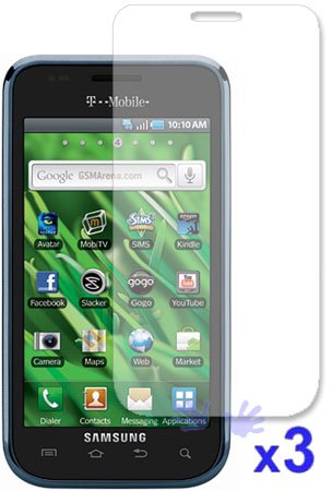 Samsung T959 Vibrant Galaxy S Crystal Clear Screen Protector ( 3Packs )
