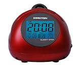 Peekton - Clocky 2150 - Radio R&eacute;veil avec projecteur - Rouge m&eacute;talis&eacute;
