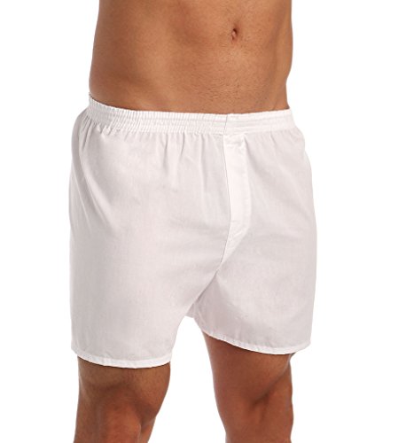 Fruit of the Loom Men's Big Man White Woven Boxers (5 Pack)