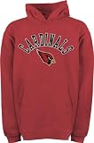 Arizona Cardinals Youth Red Arched Team Name with Logo Hooded Sweatshirt