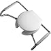 Bemis MA2050T 000 Medic-Aid Plastic Open Front With Cover Toilet Seat with Safety Side Arms and STA-TITE Commercial Fastening System, Round, White