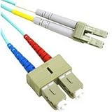 3.3ft LSZH 10Gb LC/SC DUPLEX 50/125 MULTIMODE FIBER PATCH CABLE