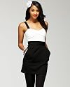 bebe Color Block Cut Out Dress