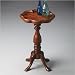 Masterpiece Scatter Table in Distressed Olive Ash Burl