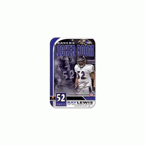 NFL Schild 27 x 42 cm - Ray Lewis # Baltimore Ravens