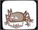Mouse Pad with bug, spider, cartoons, arachnid, cartoon, animal, worried, concerned Image