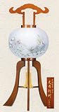 盆提灯 大内行灯 けやき調 かすみ 12号Ｗ