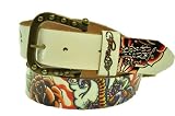 Ed Hardy Floral Leather Belt