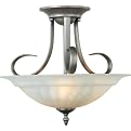 Maritime 3 Light Semi Flush - Pewter