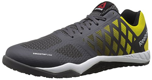Reebok Men's Ros Workout TR Training Shoe, Ash Grey/Yellow/Spark/Black/White, 11.5 M US
