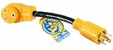 Camco 55382 RV 30 Amp Generator Power Grip Dogbone (12 Inches)