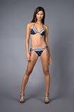 Navy Eyelet Bikini Tops by Shoshanna