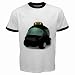 Men's Customized VEHICLE AIR GREEN FRESHNESS HYBRID 100% Cotton White Ringer T-shirt