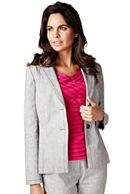 Per Una Linen Blend 2 Button Jacket