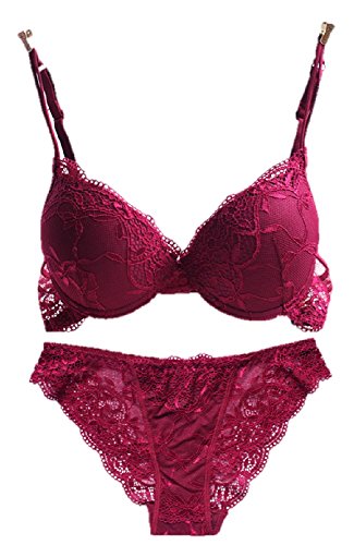 (サラキッド） SaraKid 上質 下着 セクシー ランジェリー レース ブラ ＆ ショーツ セット レディース ブラック ホワイト ベージュ レッド ブルー ワインレッド