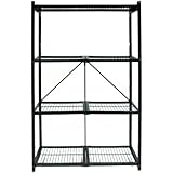 Origami R5-01 General Purpose 4-Shelf Steel Collapsible Storage Rack, Large