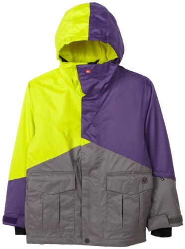 Quik SNOW Boys 8-20 Travis Rice Youth Jacket, Gray, Medium