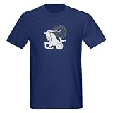 Black White Capricorn Black T-Shirt Birthday Dark T-Shirt by CafePress