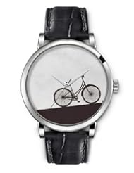 SPRAWL Aanalog Fashion Series Silver Ladies Watches of Genuine Black Leather Strap,Unique Wrist Watch for Women Girls Designed with feint gray