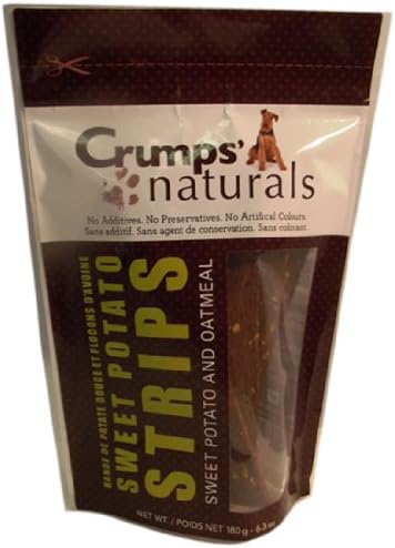 Crumps' Naturals Oatmeal Naturals Sweet Potato Strip, 5.6 Ounces, Brown