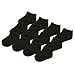 12 Pairs Solid Color Black Crew Casual Sport Socks Set Baby Infant Boys Ages 0-1