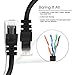 GearIt 5-Pack, Cat5e Ethernet Patch Cable 20 Feet - Snagless RJ45 Computer LAN Network Cord, Black