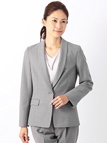 (ザ・スーツカンパニー) ハンドウォッシュ/Littlechic/ウールドスキン ショールカラージャケット ライトグレー