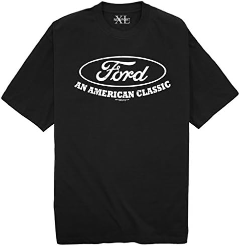Big Men's NewportXL Printed T-Shirt - Ford An American Classic - BLACK 3XL #973A