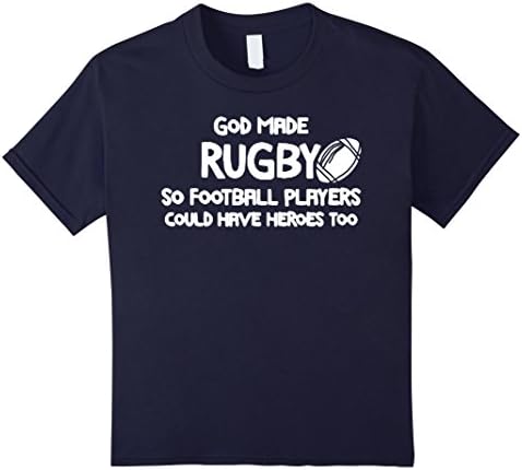 Kids Tshirts Rugby - God Made Rugby Shirt 6 Navy