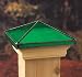 4x4 Jewel Emerald Post Cap [CAPITOL CITY LUMBER]